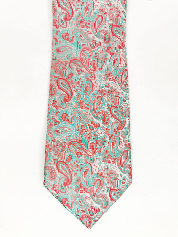 Bright cashmere tie in pastel tones