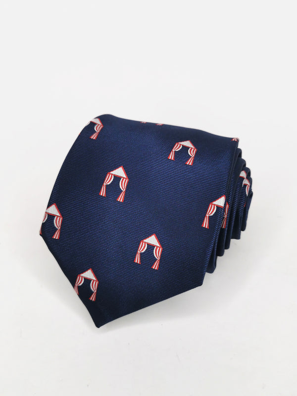 Corbata azul marino caseta feria abril roja