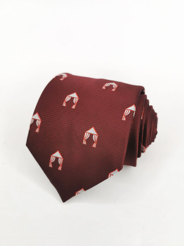 Corbata burdeos caseta feria abril roja