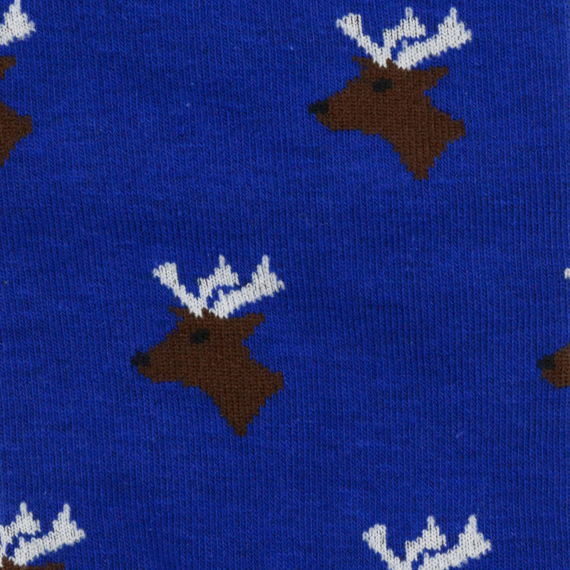 Calcetines azul con cabezas de ciervos - DiversoMen