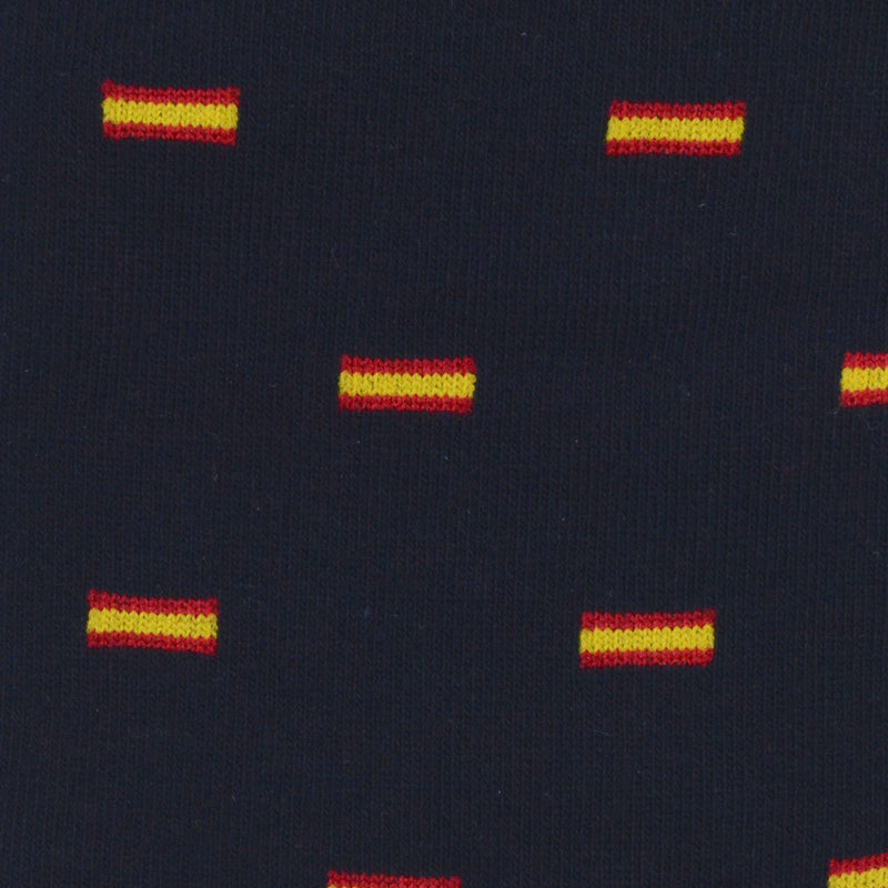 Calcetines azul marino con bandera de España - DiversoMen