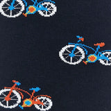 Calcetines azul marino con bicicletas - DiversoMen