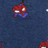 Calcetines azul oscuro con hombre araña - DiversoMen