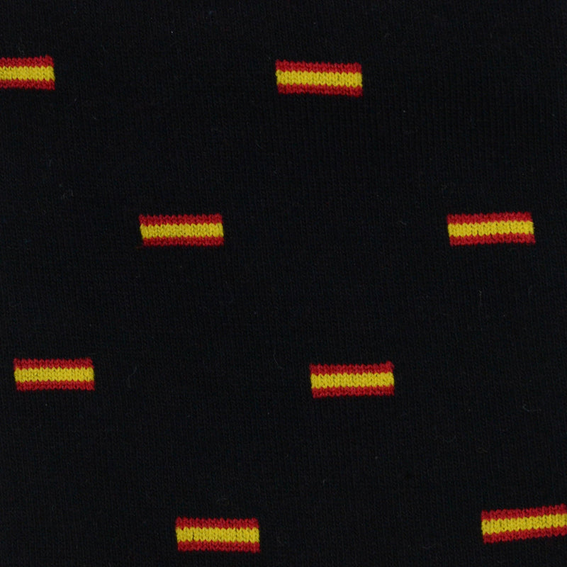 Calcetines negros con bandera de España - DiversoMen