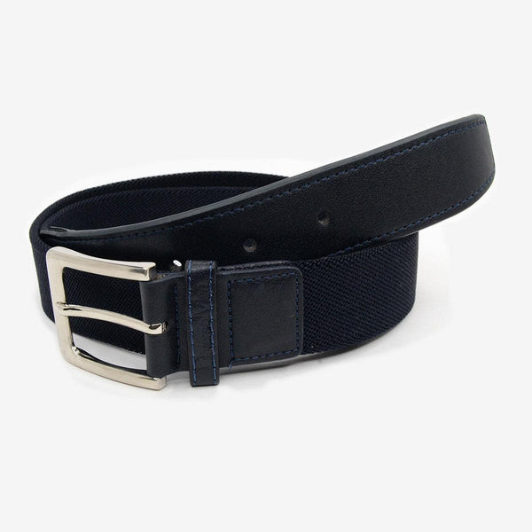 Cinturón elástico liso azul marino - DiversoMen