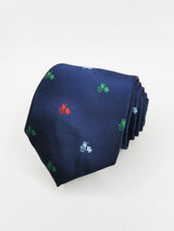 Corbata azul marino con motos vespas multicolor - DiversoMen