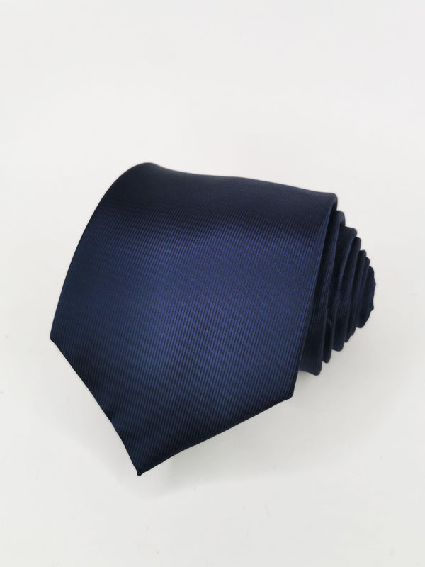 Corbata lisa azul marino - DiversoMen