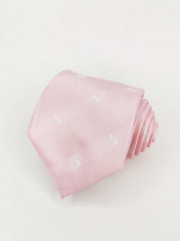 Corbata rosa con motos vespas blancas - DiversoMen