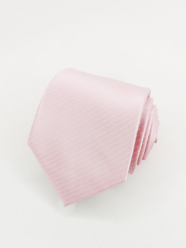 Corbata rosa de lunares blancos pequeños - DiversoMen