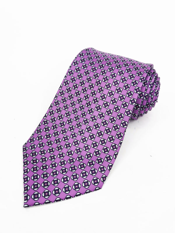 Corbata lila flores moradas