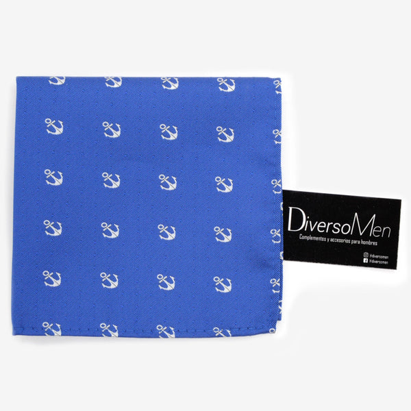 Pañuelo azul con anclas blancas - DiversoMen