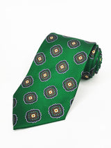 Corbata verde con rosetas grandes - DiversoMen